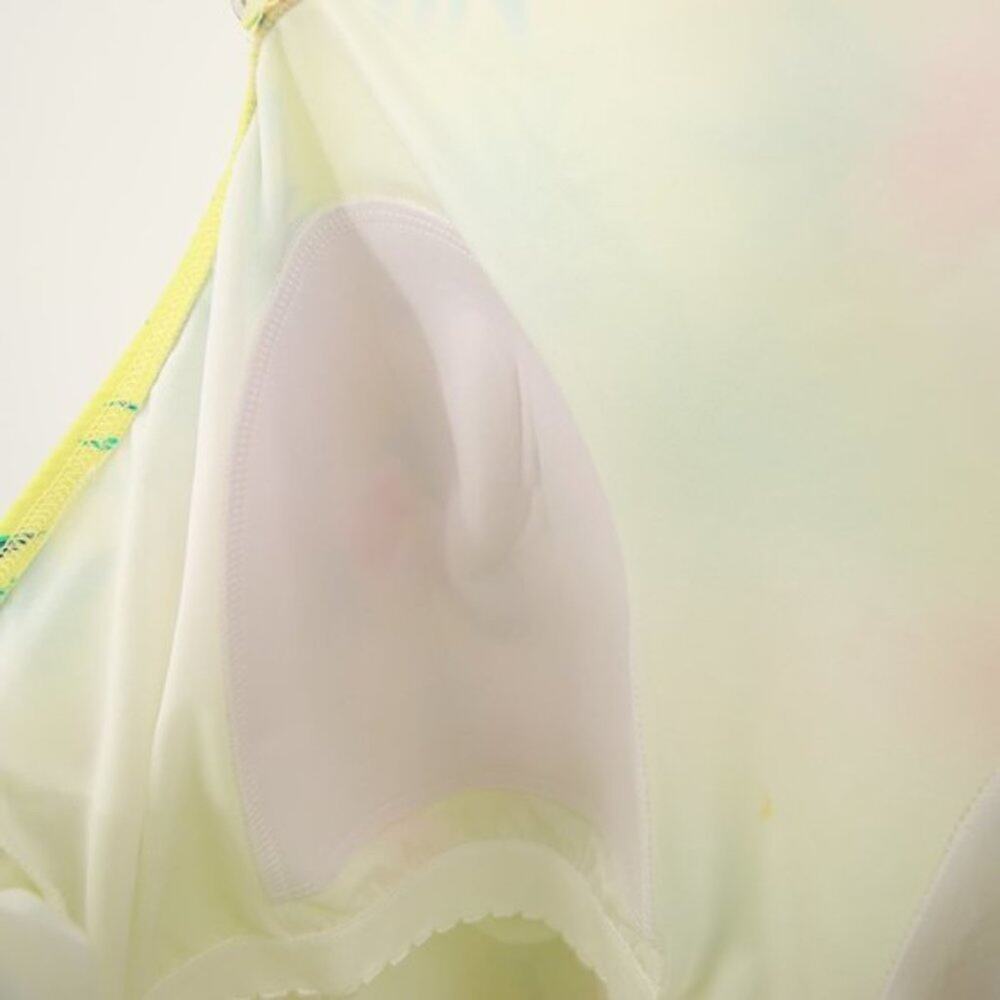 NWT Lands End Floral Yellow One Shoulder Tankini Swim Top Size 26W - Picture 8 of 11